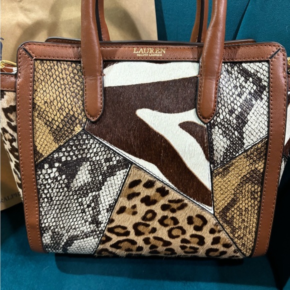 Ralph Lauren | Bags | Ralph Lauren Zebra Python Leopard Animal Print 2 ...